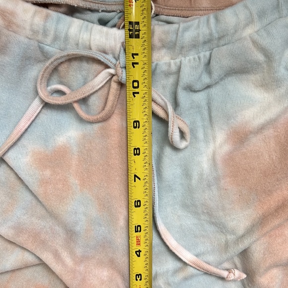 NWT Melloday Blue and Taupe Tie Dye Wide Leg Sweatpants Size Small - Picture 15 of 16